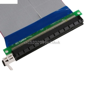PCI-E 16X til 16X Riser Extender-Kort Adapter PCIe 16X PCI Express-Flexible Kabel
