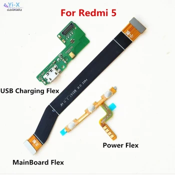 Power Mængde Flex & USB Oplader Dock Flex Kabel & Bundkort Bundkort Forbindelser Flex Kabel Til Xiaomi Redmi 5
