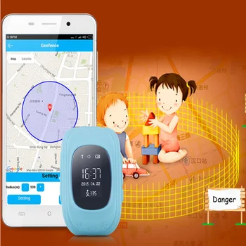 Q50 OLED-Skærm, GPS Smart Kids Ure SOS-Opkald Placering Finder Locator Tracker til