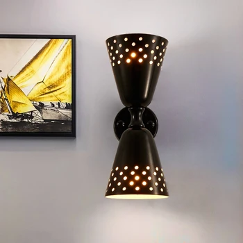 Rose Guld / Post-moderne Sort Amerikansk Kortfattet væglampe Soveværelse Cafe Restaurant Midtergangen Dekoration Lys Gratis Fragt