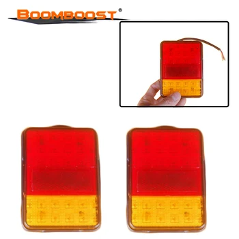 Rød Amber 30 LED-Bil Styling Tilbehør 12V Lys 2STK Advarsel Vandtæt Baglygter Bageste baglygte