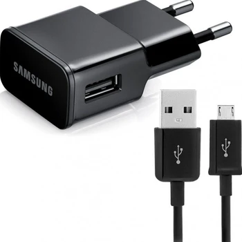 Samsung ETA-U90EBE Oplader + Mikro-USB-Kabel - 5V 2A - Farve Sort