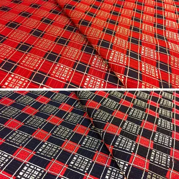 Silke brokade stof efterligning DIY damask stof nylon poly ind jacquard kvalificeret til taske pude gardin klud 50 cm*75 cm