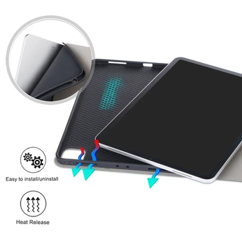 Tablet Tilfælde, Let og Transportabel Pen Slot Læder Sag, der er Egnet til iPad Pro 11 Tommer 2018/2020-Sort
