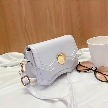 Tasker til kvinder 2020 nye hvide mode skulder sadel taske designer læder mini sommer crossbody taske luksus boheme mønt pung