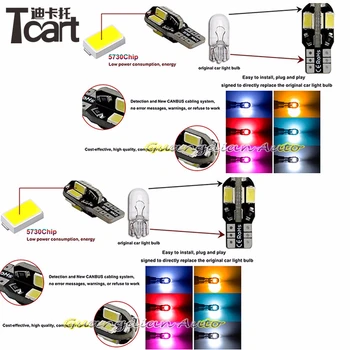 Tcart 25 x fejlfri LED Lys Pærer Hvide Bil Interiør Lampe Canbus Dome Forfængelighed Spejl læselamper for BWM e46