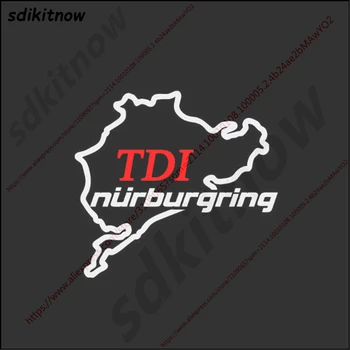 TDI Nürburgring Mærkat Sports Racing Windows Decal Bil Styling Til Volkswagen VW Polo Golf Jetta Passat b5 b6 GTI Touran