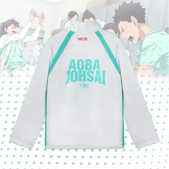 Tegnefilm Haikyuu Aoba Johsai High School Volleyball Team Sprotswear Cosplay Kostume Oikawa Telefonbesked Jakke, Bukser Skole Uniform