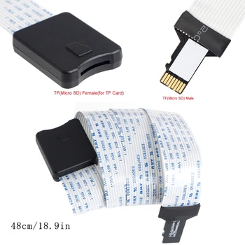 TF Mand Til MicroSD-Kvindelige Fleksibel Udvidelse Adapter Kabel Til Telefonen GPS-TV R9JB