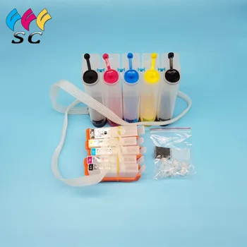Til Canon PGI-170 CLI-171 Continuous Ink Supply System CISS Ink Tank Med Chip Til Canon PIXMA MG5710 MG6810 Printer