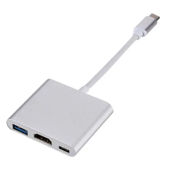 Type C Til HDMI USB 3.0-ladeadapteren Konverter USB-C 3.1 Hub Adapter til Mac Air Pro Huawei P20-P30 P40 Samsung S8 S9 Plus