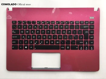 UK Keyboard Til ASUS X401 X401E X401U X401K X401A tastatur med håndfladestøtten top tilfælde rød farve UK Layout