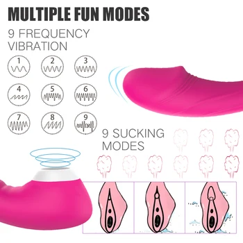 Vagina Sugende Vibrator, Der Vibrerer Oral Sex Suge Klitoris Stimulation Erotisk Sexlegetøj Til Voksne Sex Shop Kvindelige Onani