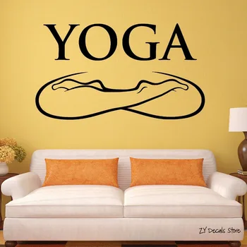 Yoga Udgøre Lotus Meditation, Buddhisme Kunst Vinyl Decal Stue Vinyl Flytbare Gumnast Silhuet Home Decor L605