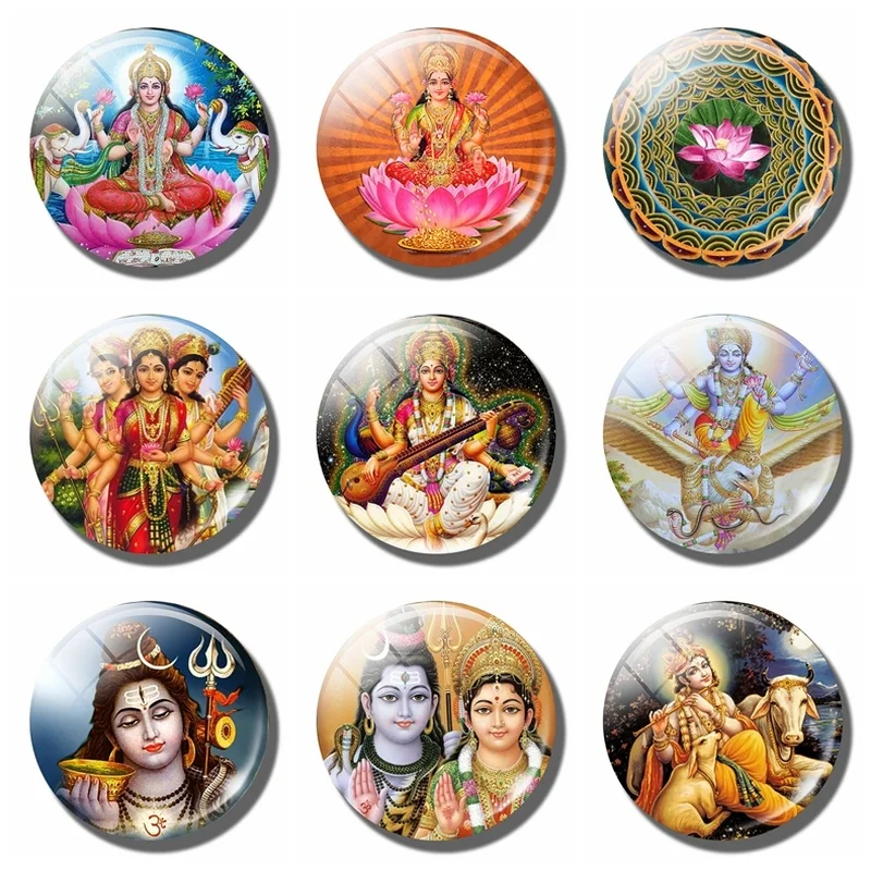 Hinduismen Shiva, Buddha Ganesha Køleskab Magnet Køleskab Mærkat Magnetiske Gud Durga Vishnu Lakshmi Amulet Om Yoga Home Decor