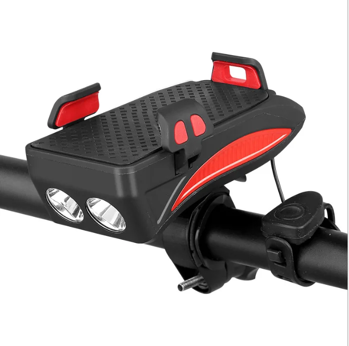 GH 4 i 1 cykel lys cykel lampe horn alarmklokke indehaver magt bænk tilbehør cykling