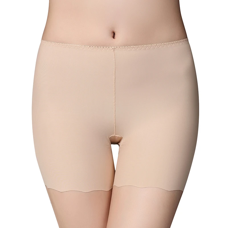 3 farve plus size sikkerhed korte bukser is silke problemfri høj talje hvid sort hud åndbar korte bukser 3 stk sæt 205
