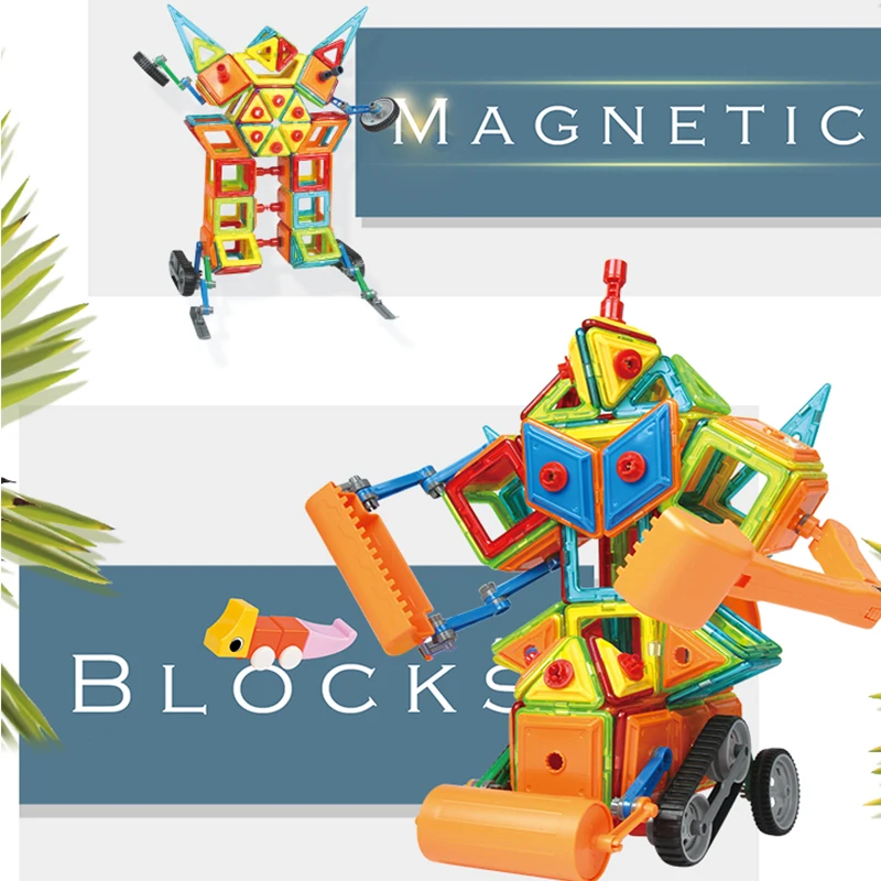BD 2019 Nyeste ABS-blokke pædagogisk legetøj kids spil Magnetiske bygning blok puslespil, DAMP magnetiske bygge