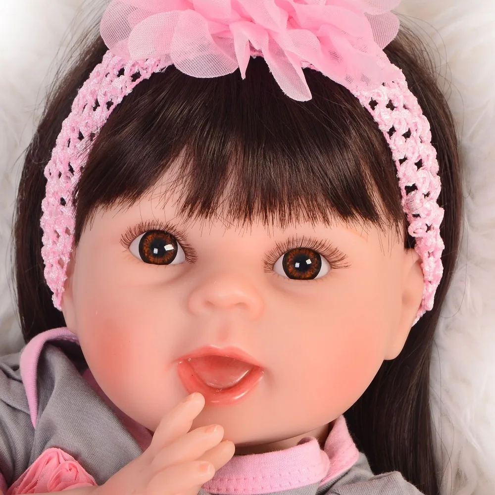 22inch silikone genfødt vinyl nyfødte dukker Søde collectible dukke Kid Mode prinsesse barn reborn baby Dolls 55cm legetøj