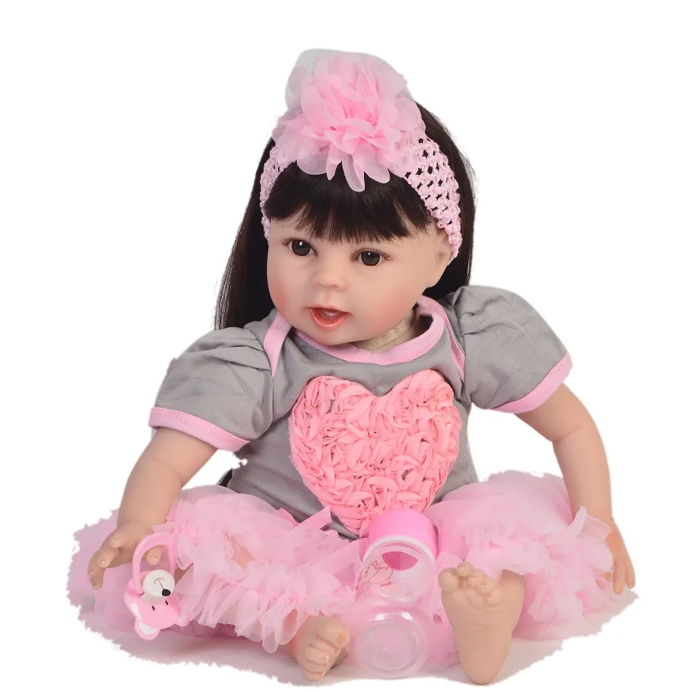 22inch silikone genfødt vinyl nyfødte dukker Søde collectible dukke Kid Mode prinsesse barn reborn baby Dolls 55cm legetøj
