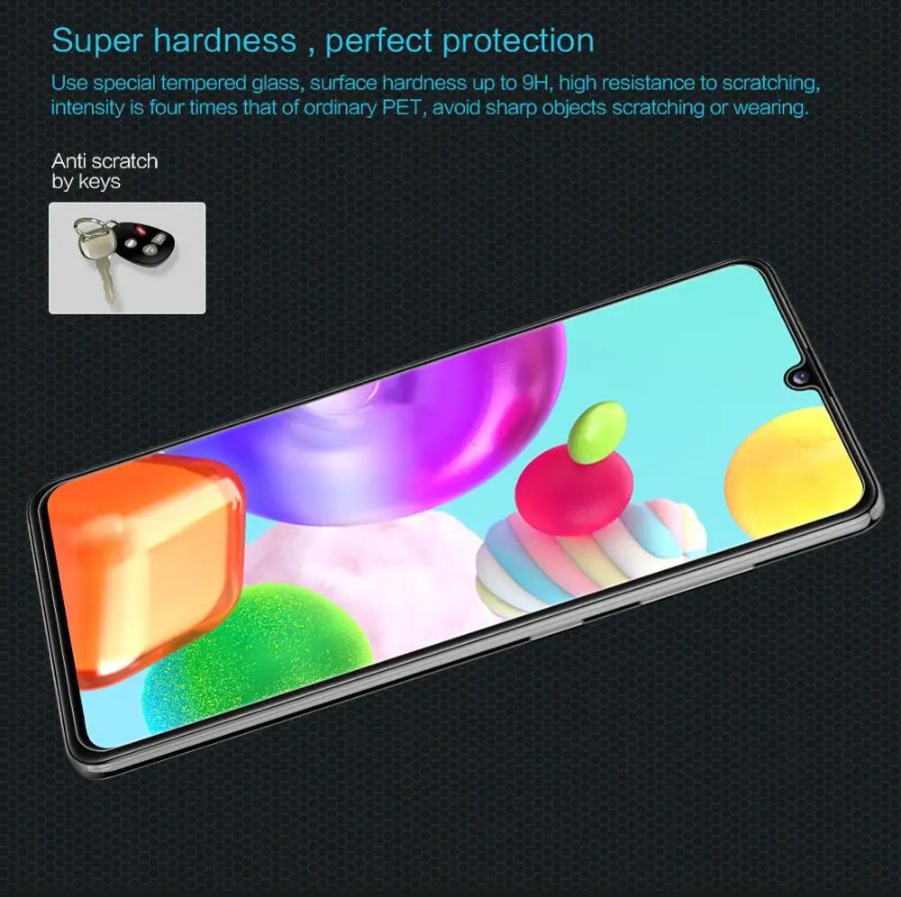 For Samsung Galaxy A41 Glas Nillkin Fantastiske H / H+PRO Anti-Eksplosion 9H Hærdet Glas Skærm Protektor Til Galaxy A41 Glas