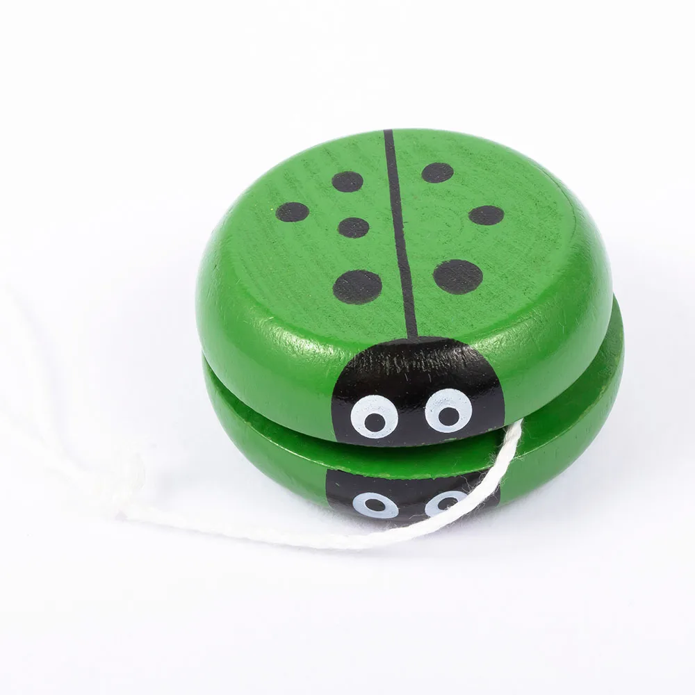 Yoyo Klassisk Legetøj kreative legetøj træ-Yoyo Insekt Bug Mariehøne-Mønster Børn Sjove Legetøj af Træ Gave