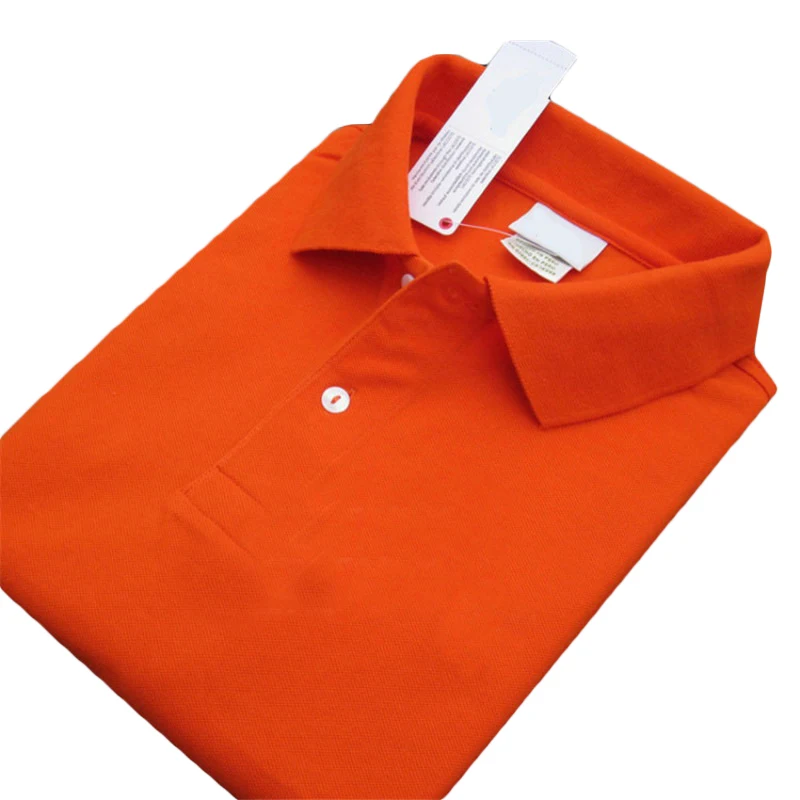 Sommeren Nye revers Tee Brand polo Mænd shirt ensfarvet kort Ærme Slim Fit Mænd Ren bomuld Skjorter plus size XS-4XL Toppe