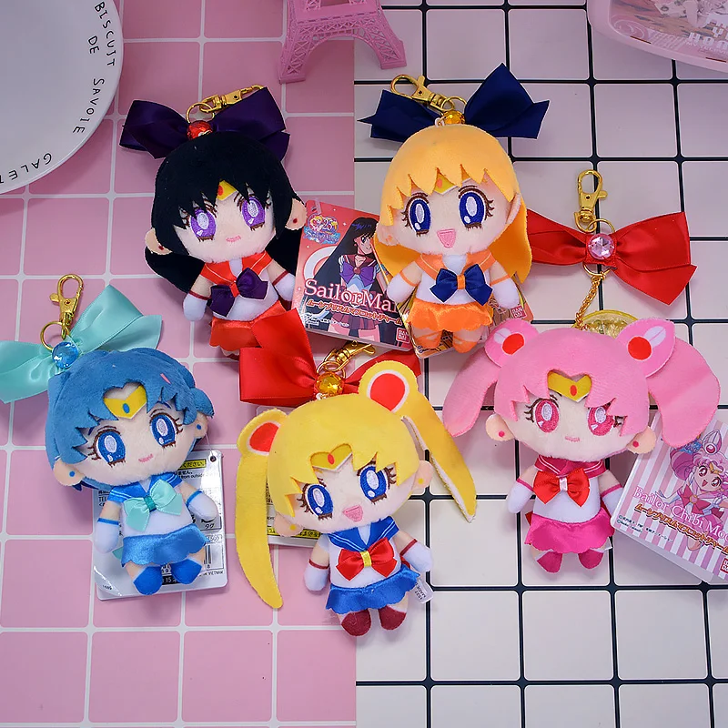 IVYYE 10CM Sailor Moon Anime Fyldte Bløde Dukker kæde Vedhæng Bløde Ornament Dukke Nøglering Tegnefilm Soft Toy Gaver Ny