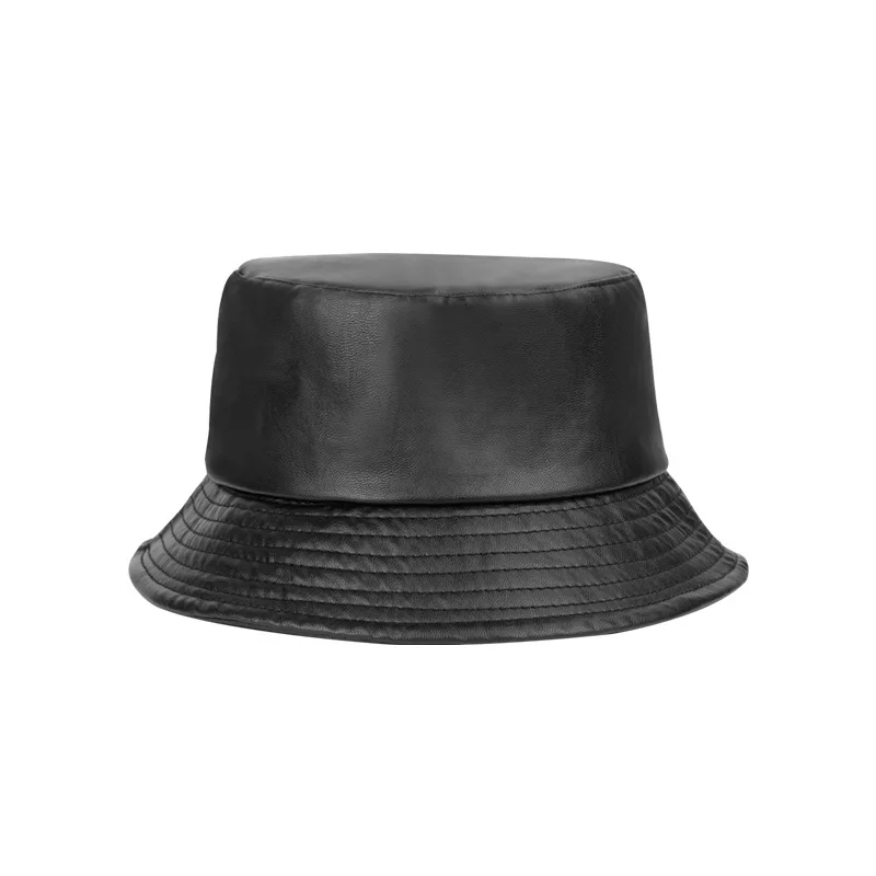 Geebro 2021 Nye Pu Læder Ins Kvindelige Bandage Solid Tendens Dome Solhat Kvinder Girl Udendørs Forår, Efterår Hip Hop Cap Panama Hat