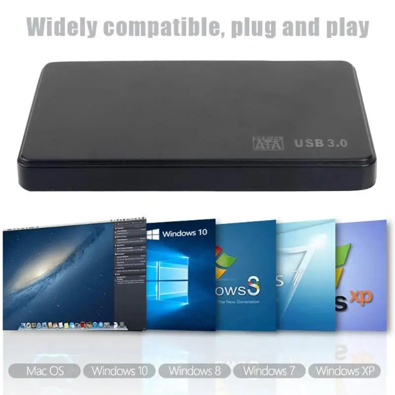 2,5 tommer SSD HDD Boks 5 Gbps Sata til USB 3.0 2.0 Adapter Støtte 2TB Ekstern Harddisk Kabinet HDD Disk Sag Til WIndows til Mac