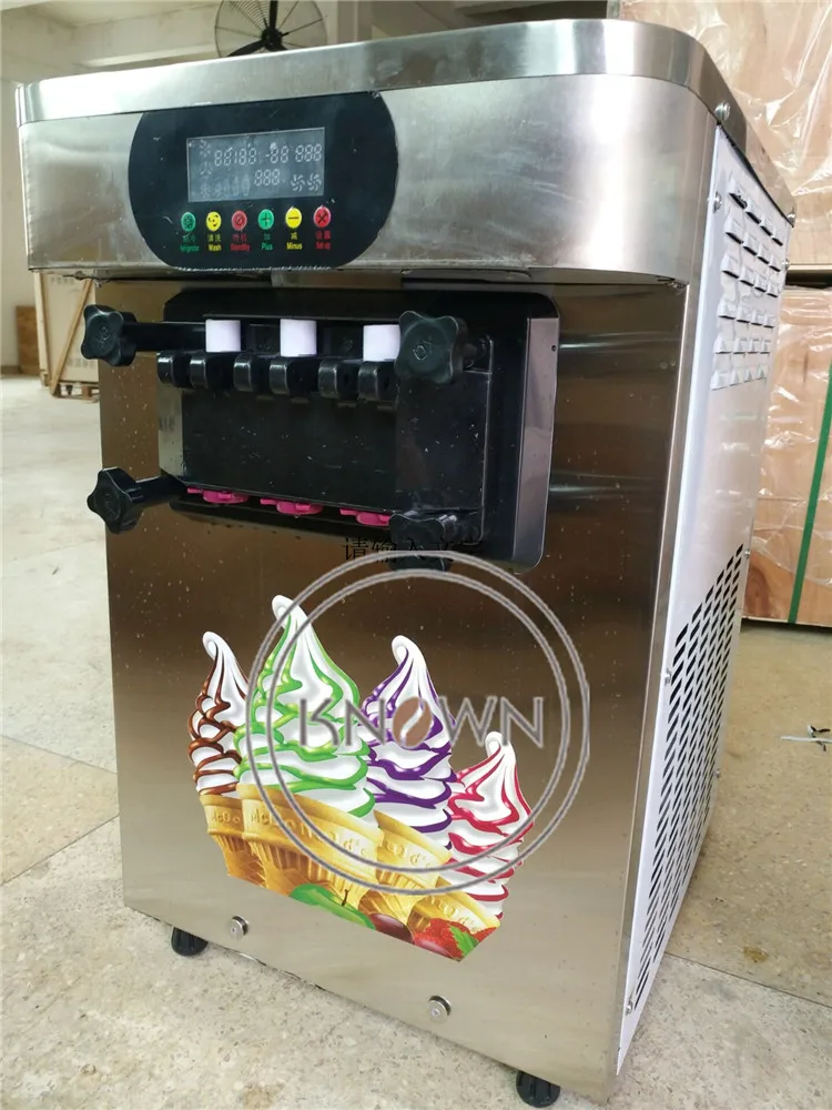 Mest populære i sommeren bordplade 18L/H yoghurt bløde tjene is maskine ice cream maker med gratis forsendelse