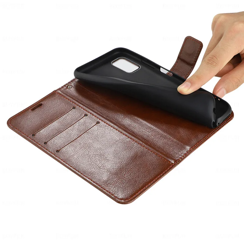 Magnetisk stå telefonen flip læder taske til Samsung Galaxy A51 A50 A50s A40 A40s A71 card wallet taske cover på En 40 51 50 50 71