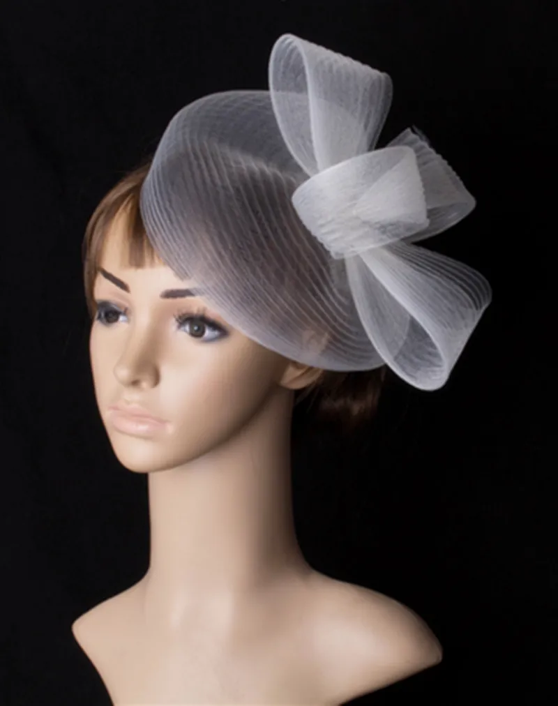 Satin Hair Fascinator Damer Hat Elegant Brude Anledning Fest Vis Hår Tilbehør Øjne, Mine Damer Løb Hat Hovedklæde