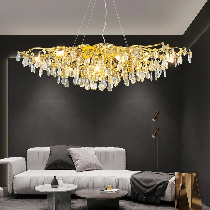 Moderne Lys Luksus Lysekrone LED Krystal Hjem Stue Dekorative Lys Lobby, spisesal Hænge Lampe vedhæng lys belysning