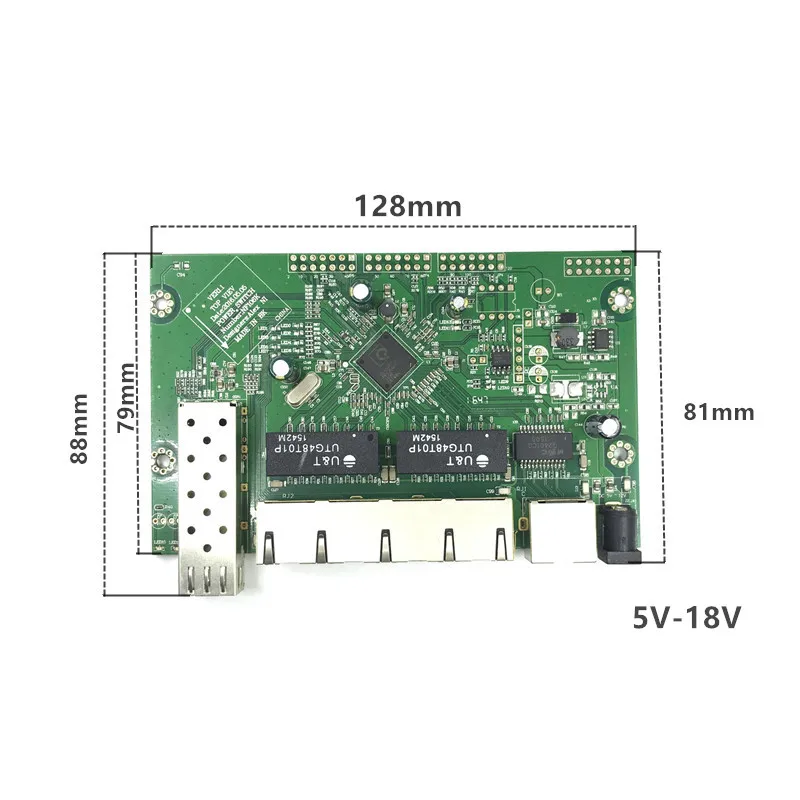 Industrielle Ethernet-Switch-Modul 5/6/8 Havne Unmanaged10/100/1000 mbps OEM Auto-sensing Havne PCBA bord OEM Bundkort