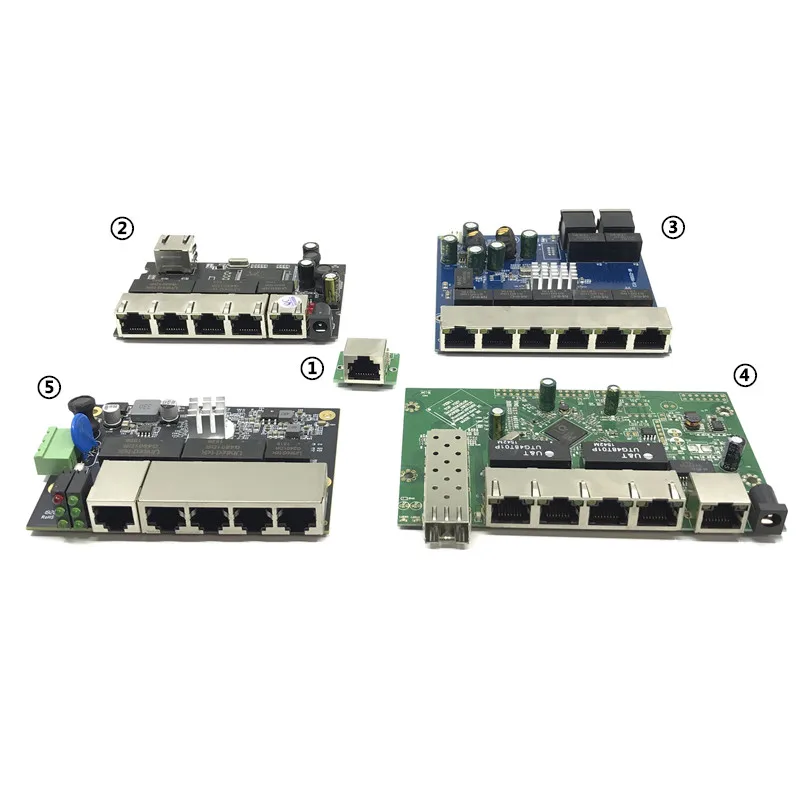 Industrielle Ethernet-Switch-Modul 5/6/8 Havne Unmanaged10/100/1000 mbps OEM Auto-sensing Havne PCBA bord OEM Bundkort