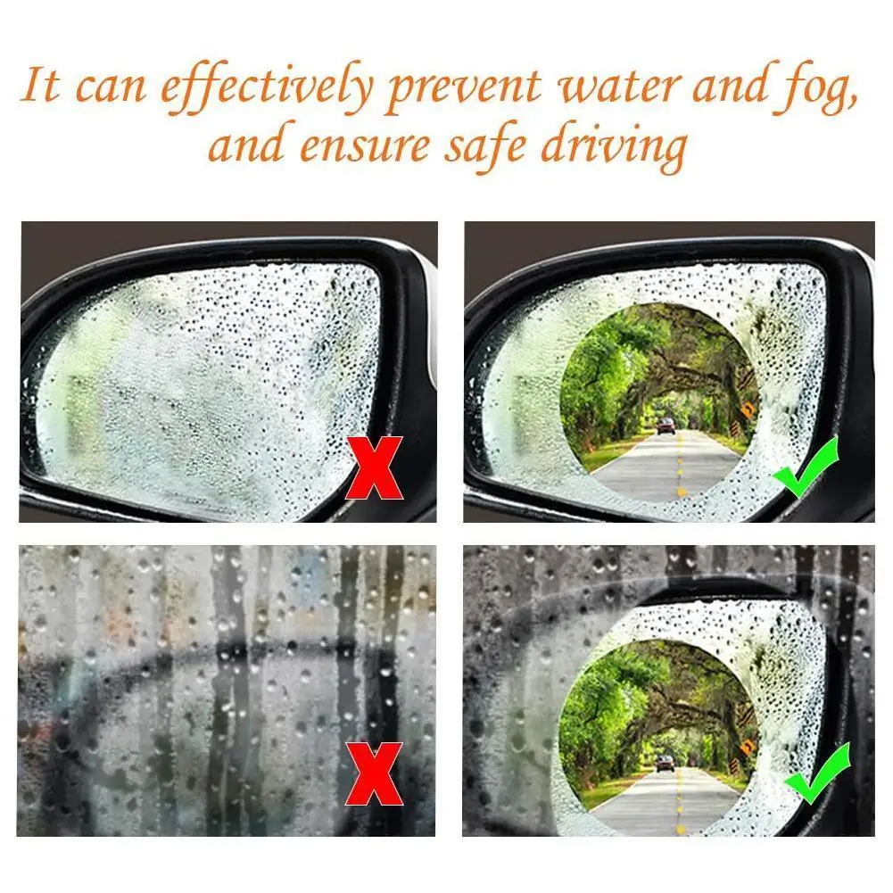 Bil bakspejl Regn Film siderude High-definition Nano Universal Regn Film Oversvømmelser Anti-blænding Anti-fog G1J7