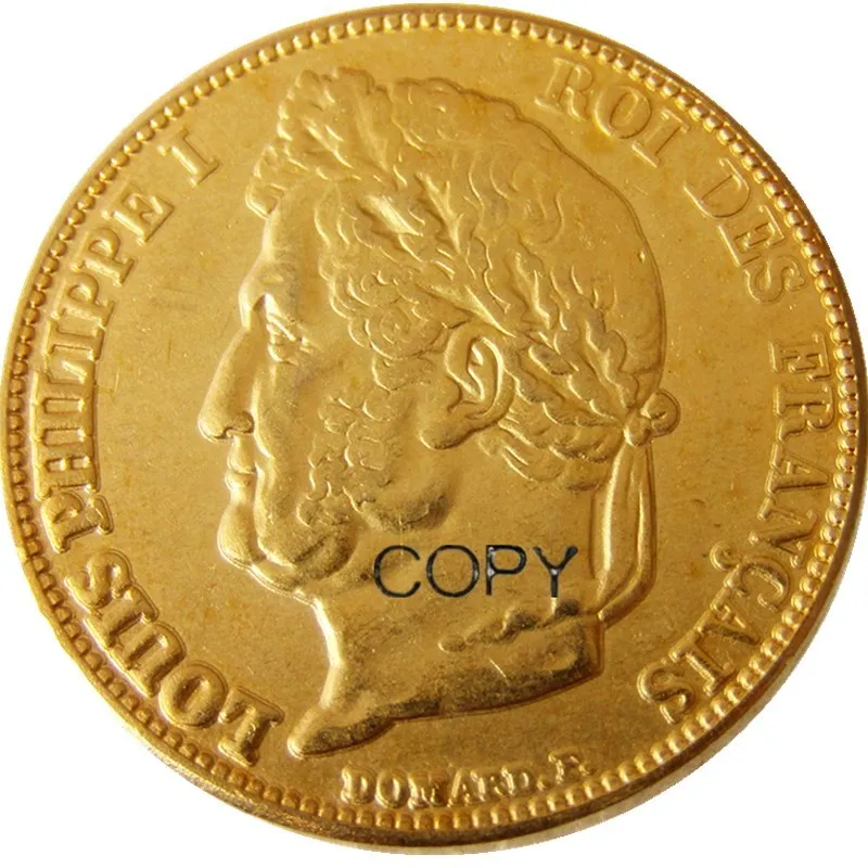 Frankrig 20 Frankrig 1838W Forgyldt Kopi Dekorative Mønt