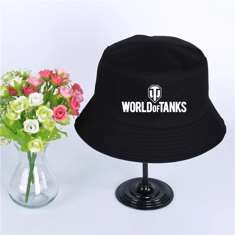 World War 2, World of Tanks Hat Kvinder Panama Bucket Hat World War 2, World of Tanks Design, Fladskærms solskærm Fiskeri Fiskeren Hat