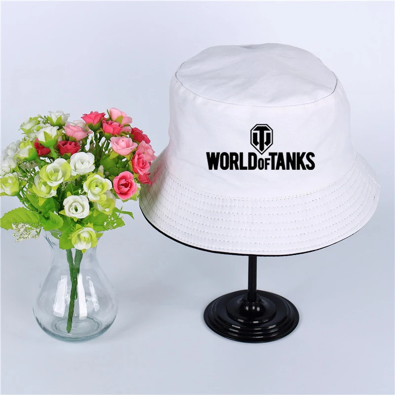 World War 2, World of Tanks Hat Kvinder Panama Bucket Hat World War 2, World of Tanks Design, Fladskærms solskærm Fiskeri Fiskeren Hat