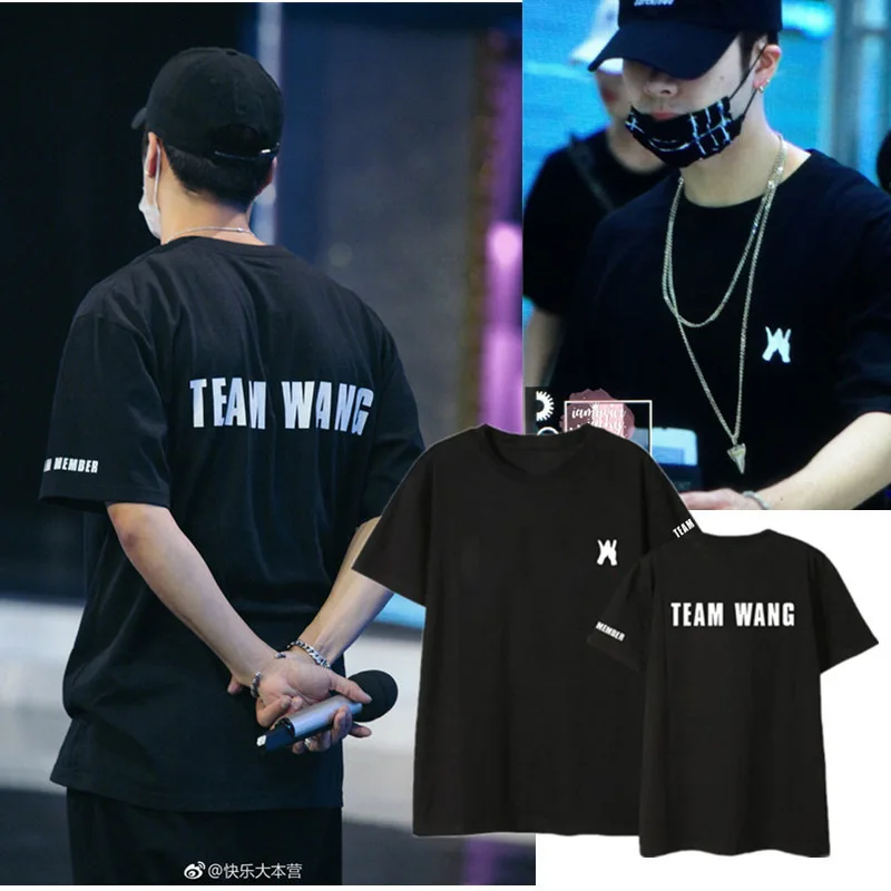GOT7 kortærmede Tee Jackson Wang Samme T-shirt koreanske Version Trøjer O Hals Kpop Unisex Løs T-shirt Hip Hop Tøj Toppe