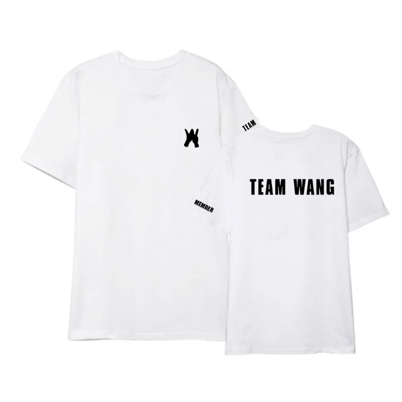 GOT7 kortærmede Tee Jackson Wang Samme T-shirt koreanske Version Trøjer O Hals Kpop Unisex Løs T-shirt Hip Hop Tøj Toppe