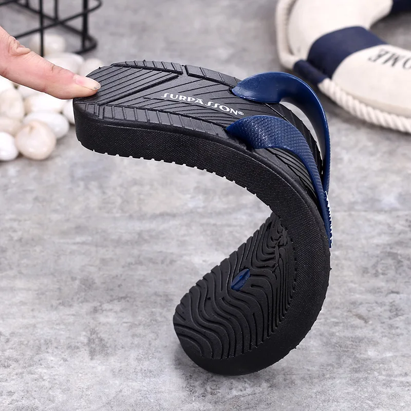 Sommer mode, non-slip flip-flops studerende koreanske version af stranden sko elskere fladskærms fladskærms oprindelige suifan flip-flops mandlige