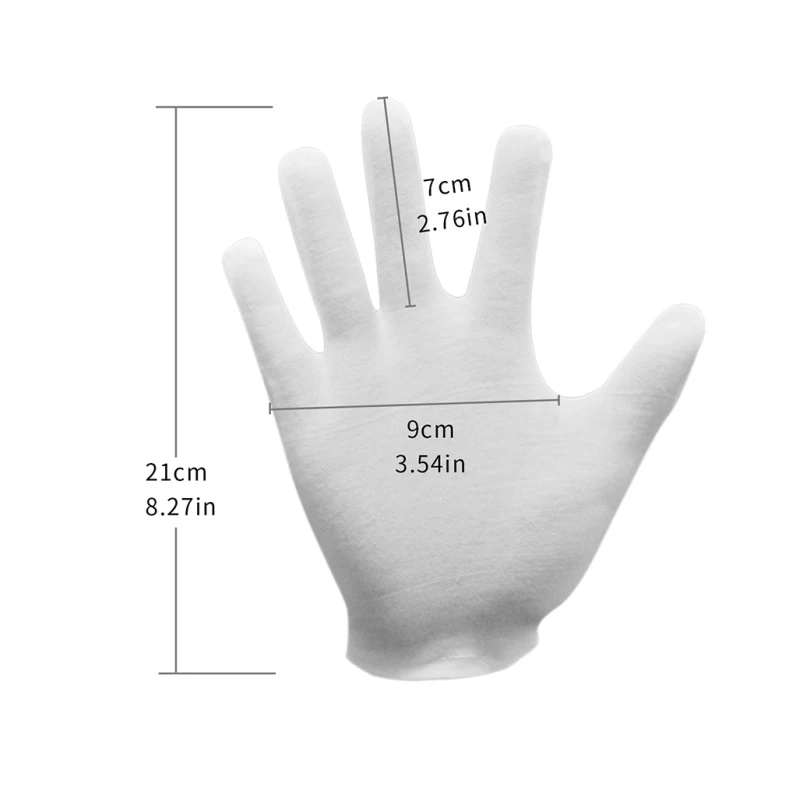 Meking Hvide Handsker for Produkt Skydning Fotografisk Atelier Tilbehør Anti-fingeraftryk