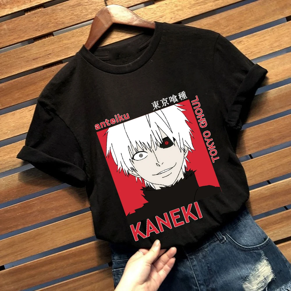 Kaneki T-shirt Tokyo Ghoul Casual t-Shirt Kvinder Toppe