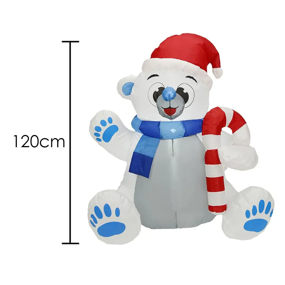 1,2 M-Oppustelig Dukke Jul Bære Model Have Layout Part Toy Dør Dekoration Nye År Jul Oppustelige Bære