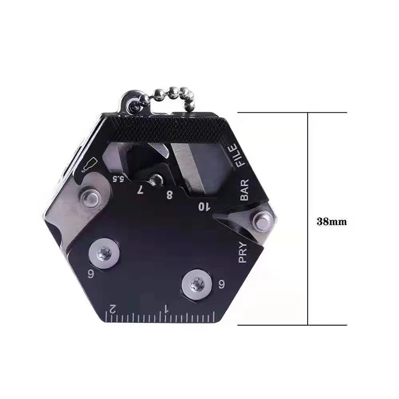 10 I 1Mini-mønt EDC Skruetrækker Bærbare Mini-mappe Multifunktionelle Walkman Af Akut Overlevelse Multi-Værktøjer Udendørs hot