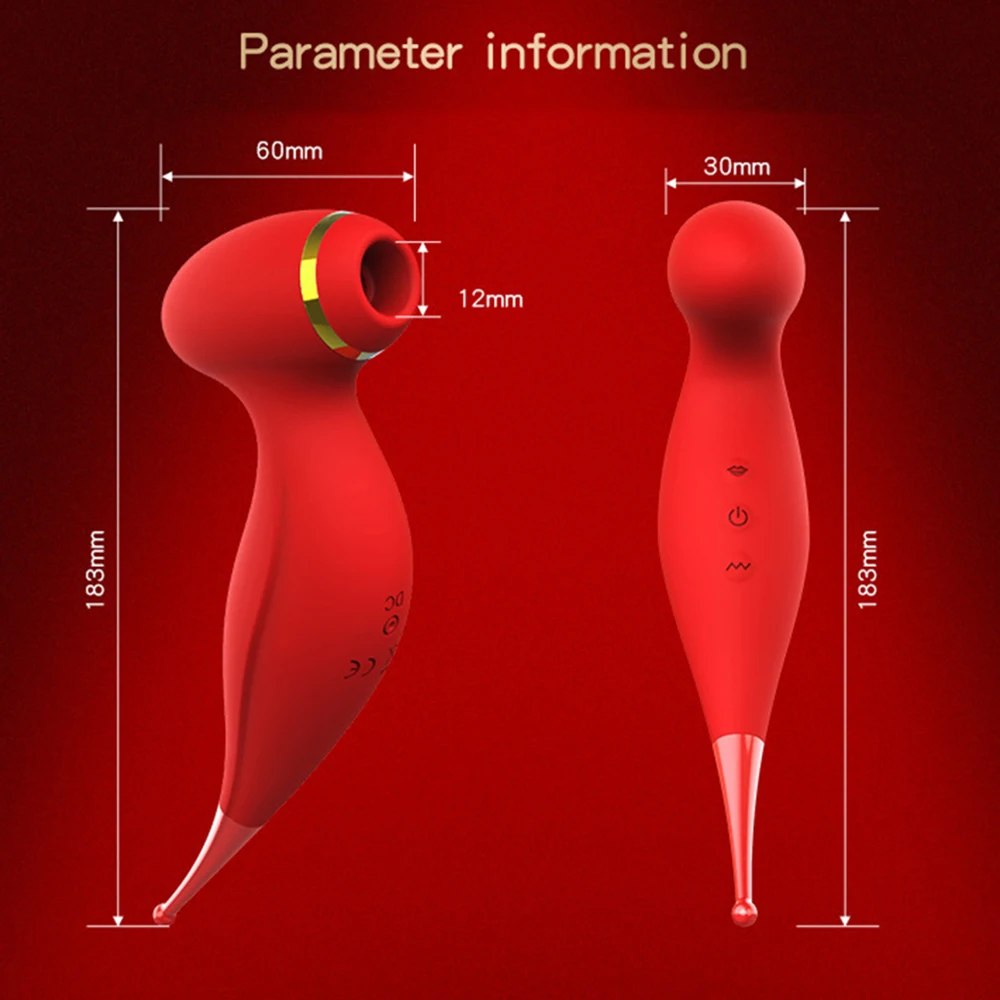 Kraftfuld Clit Sucker Vibrator Tungen Vibrerende Brystvorte Suger Blowjobs Klitoris Stimulator Etotic Sex Legetøj til Kvinder Masturbator