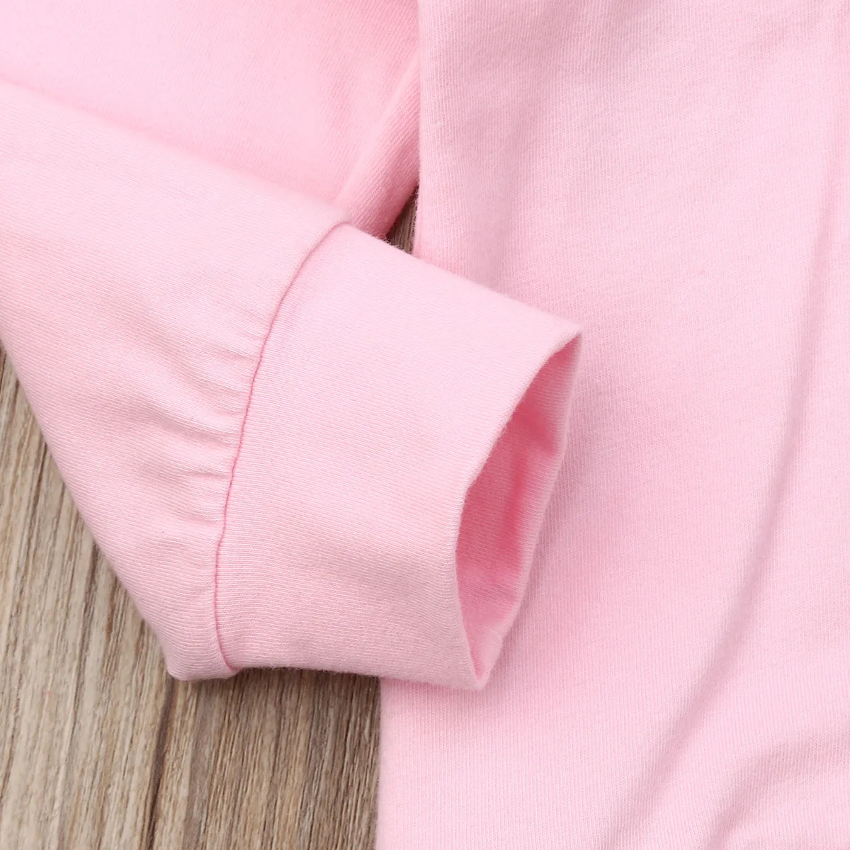 Nyfødte Baby Pige Tøj Shirt Top Hættetrøjer Flæsekanter Bukser Legging Pink Outfit Sæt