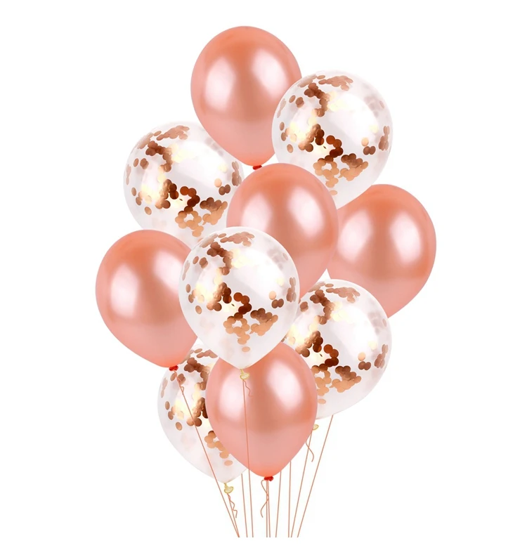 1 sæt Rose Gold Ballon Guirlande-Kit rejste Guld Konfetti-Balloner til Bryllup, Engagement, Bridal Shower Fødselsdag, Baby Shower Indretning